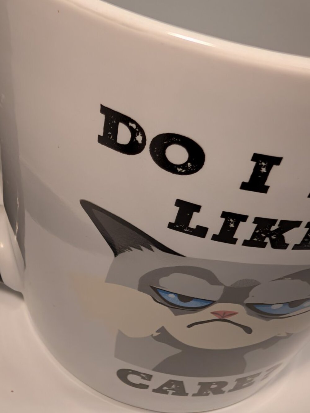 CAT COFFEE MUG LOOK AT THE FACE ATTITUDE ATTITUDE ATTITUSE He Doesn't Care - Picture 8 of 9